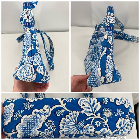 VERA BRADLEY Blue Betsey Quilted Tote Bag - Picture 7 of 10